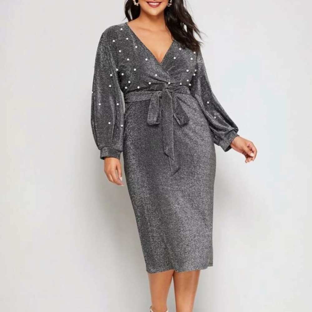 NEW SIZE 2X 💕PEARLY GLITTERY DRESS😍